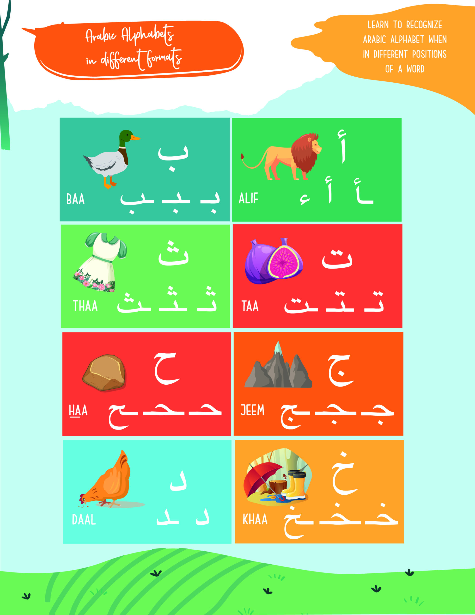 Muslim Explores Arabic Workbook Level 2 Package Ihsan Muslim Explorers   ArabicWorkBookLevel2 CoverIntroPages Alphabets List 13 Scaled 